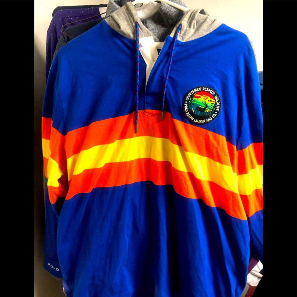 Polo hoodie sportsman wildlife XL